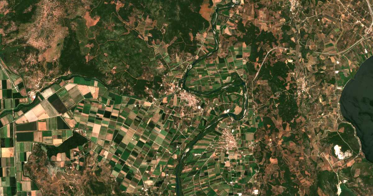 Carte satellite de Pendálofo