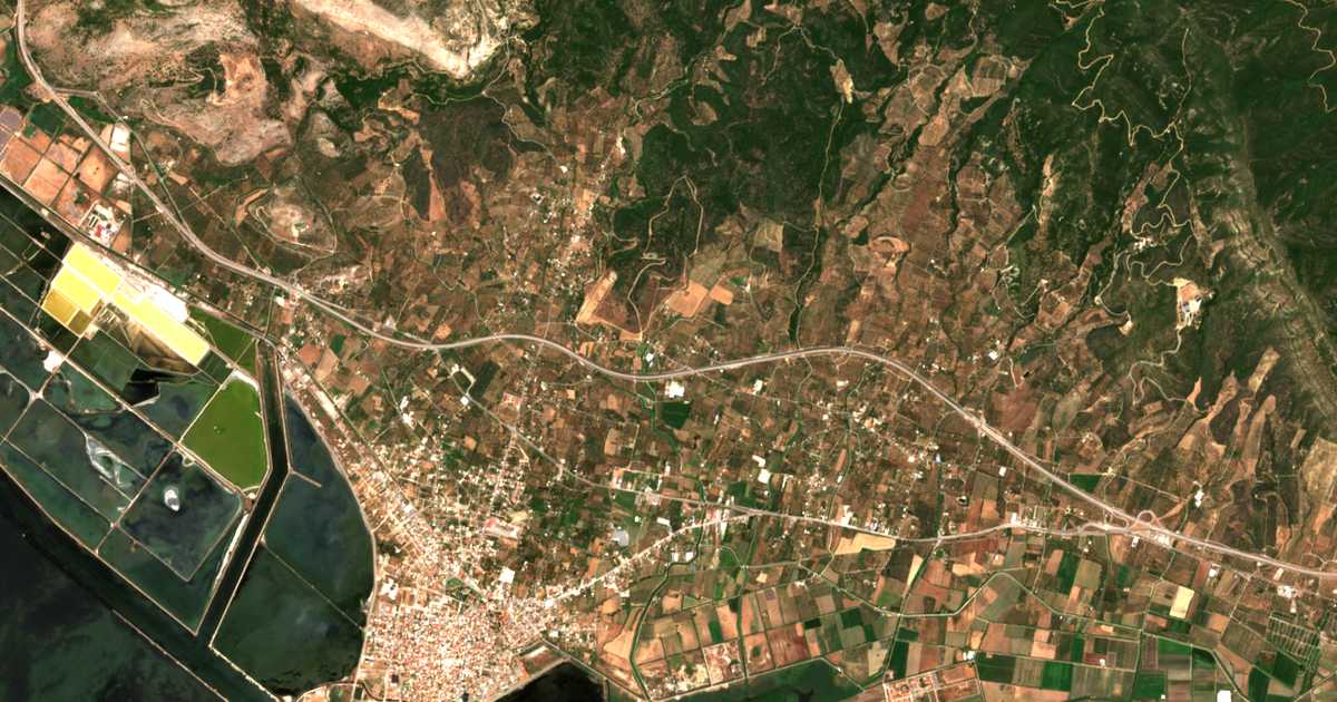 Carte satellite de Trelágkatha