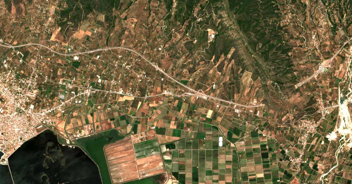 Carte satellite de Zestí