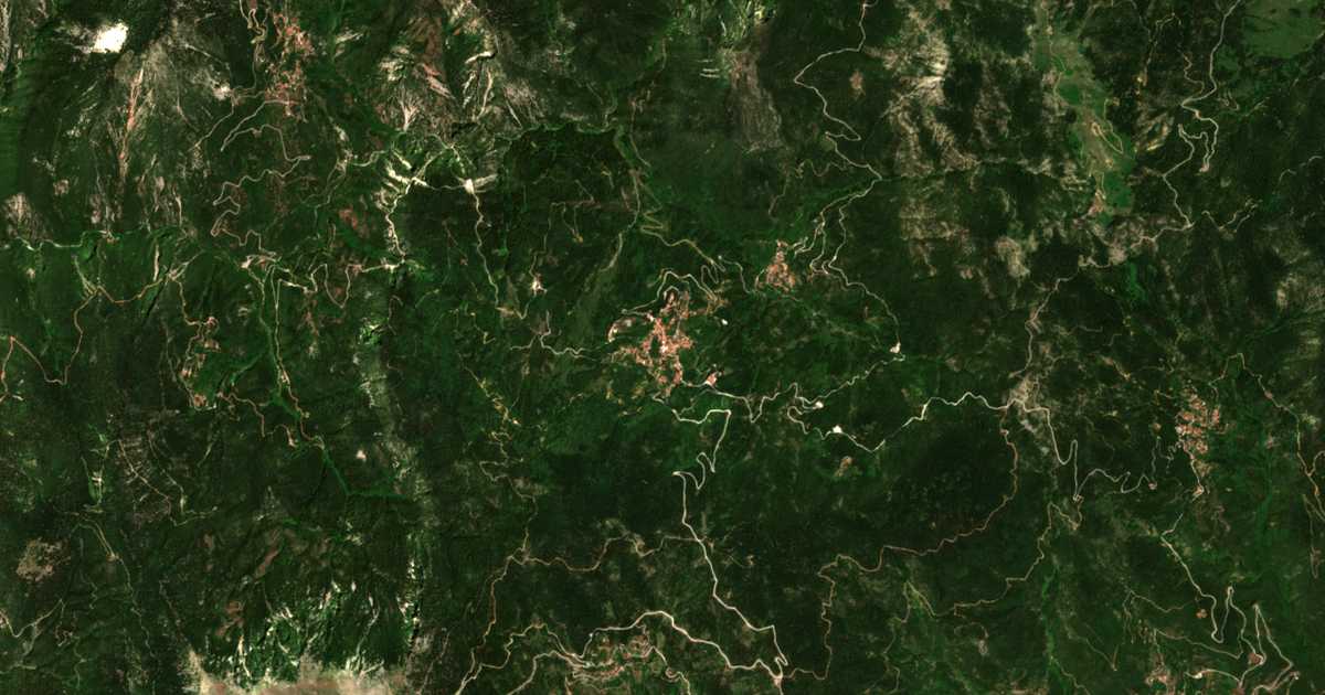 Carte satellite de Áno Chóra