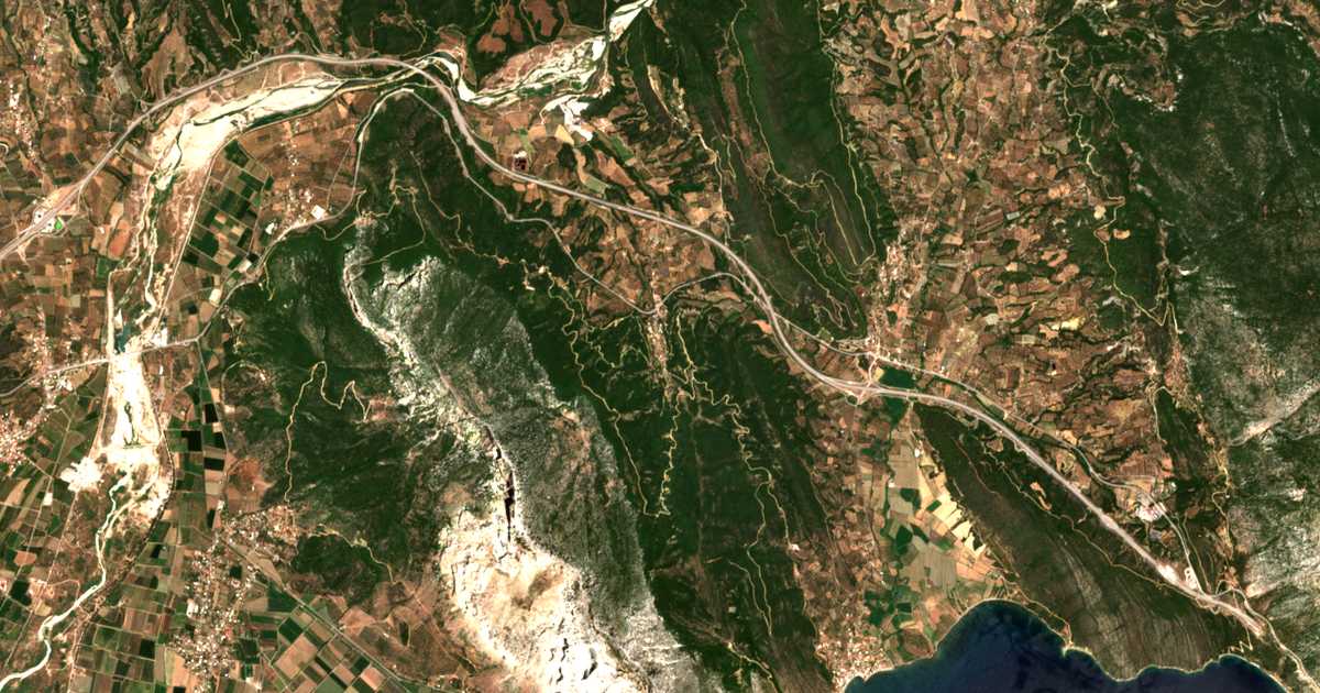 Carte satellite de Áno Vassilikí