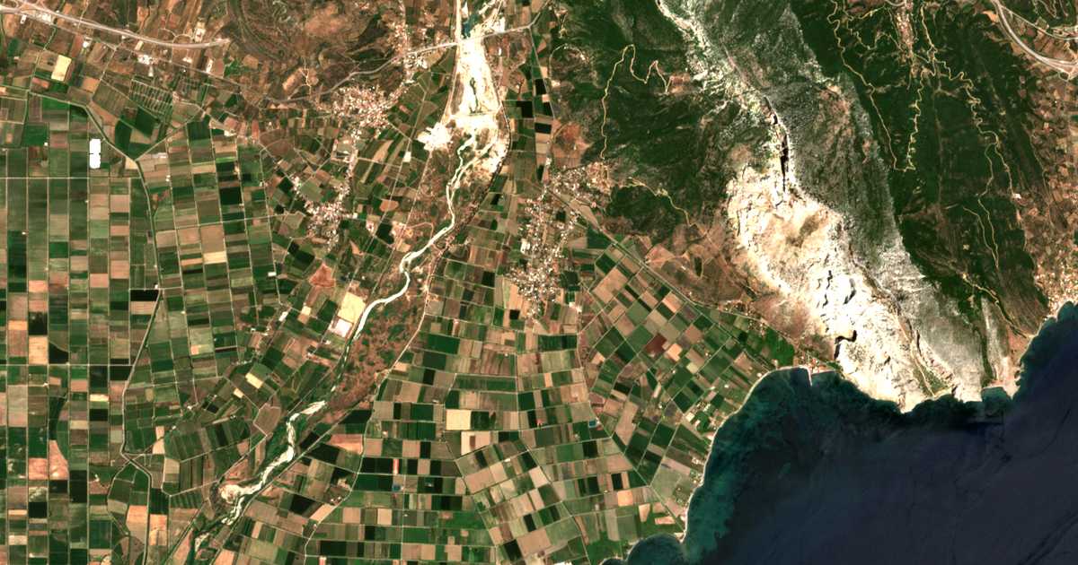 Carte satellite de Galatás