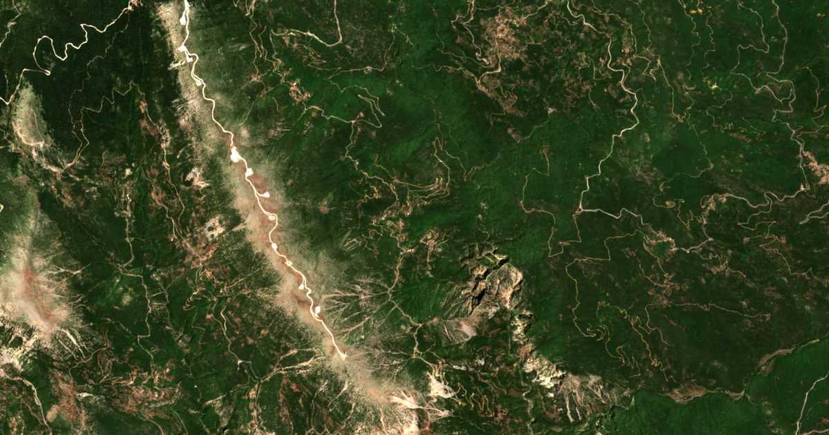 Carte satellite de Katafýgio