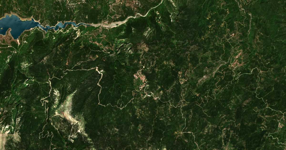 Carte satellite de Kryonéria