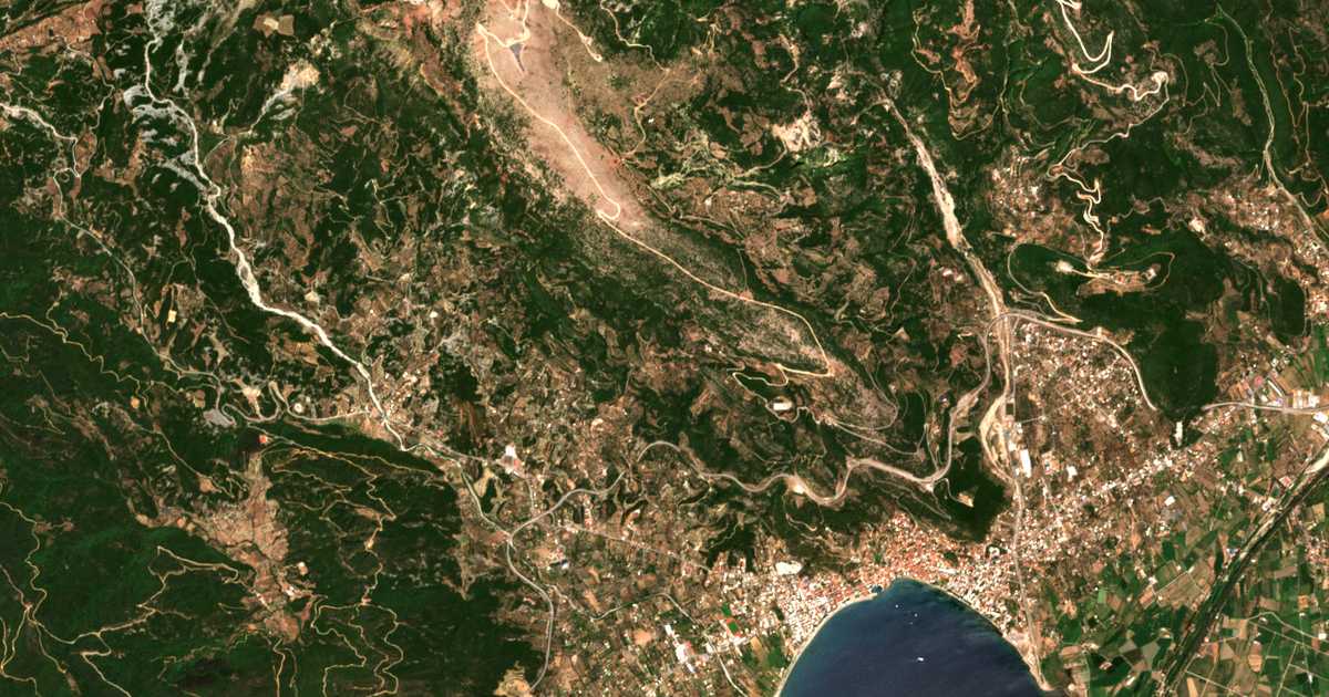 Carte satellite de Léfka