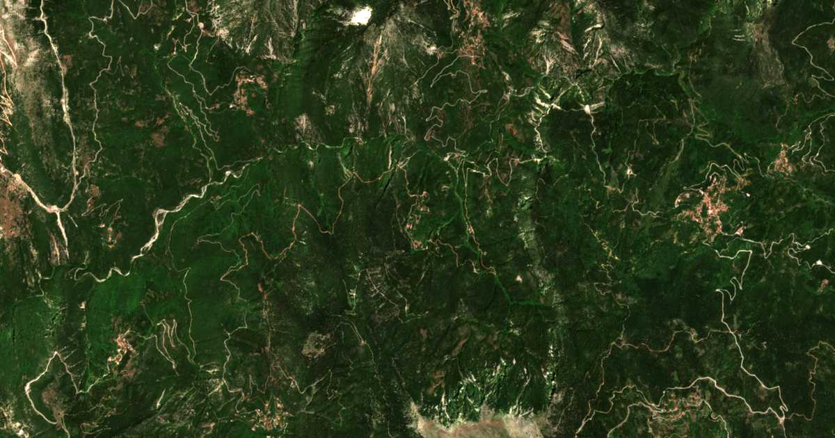Carte satellite de Pódos