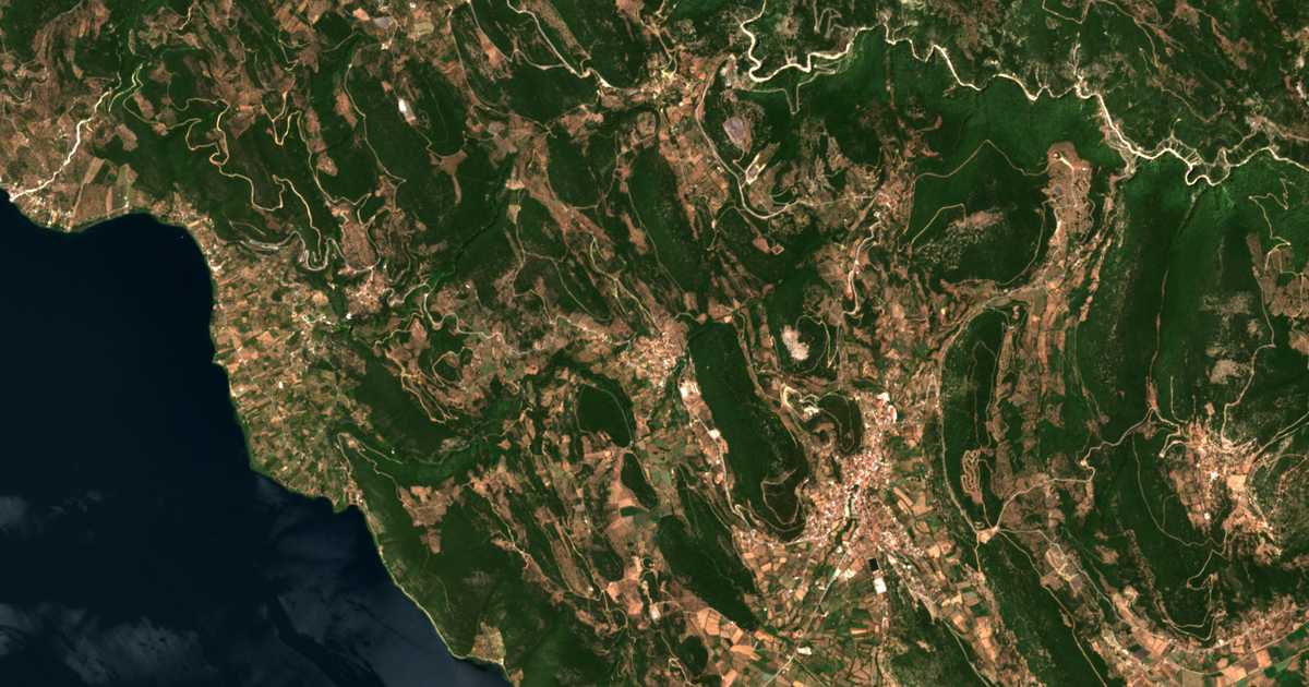 Carte satellite de Agía Sofía