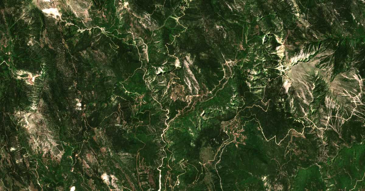 Carte satellite de Ampélia