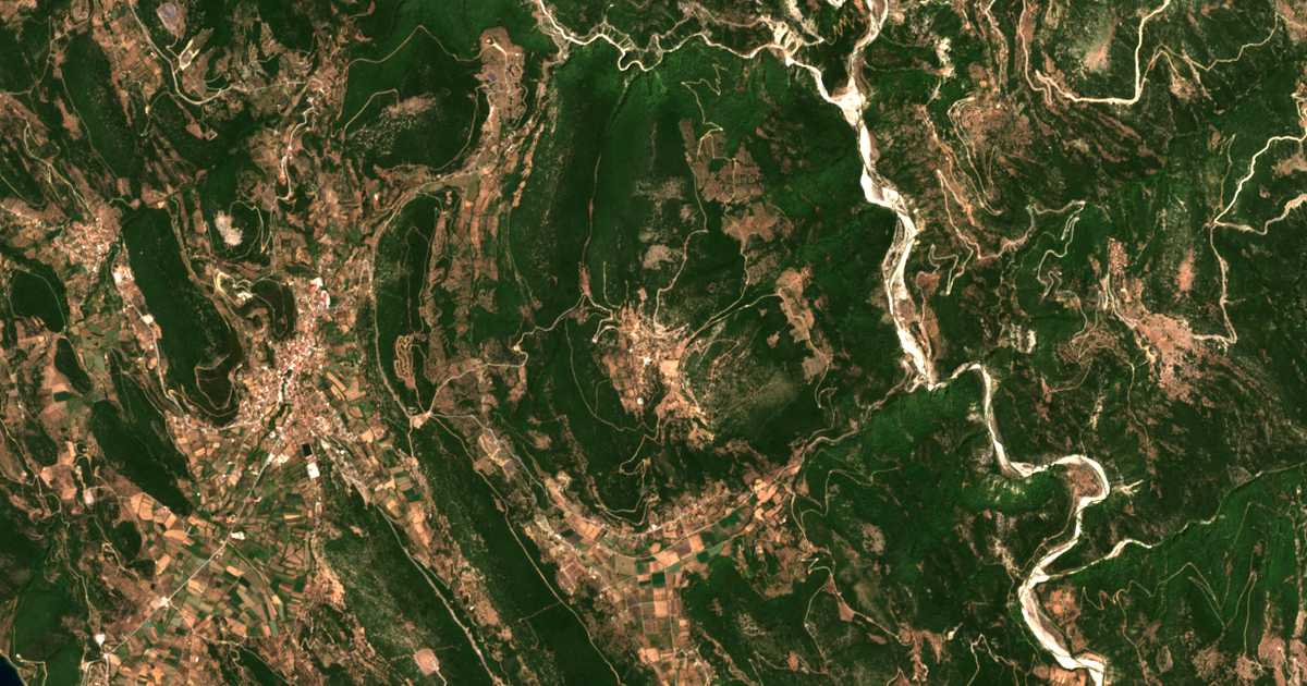 Carte satellite de Chrysovítsa