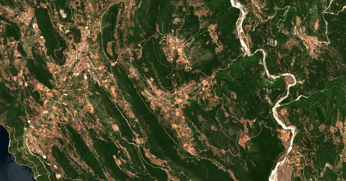 Carte satellite de Káto Chrysovítsa
