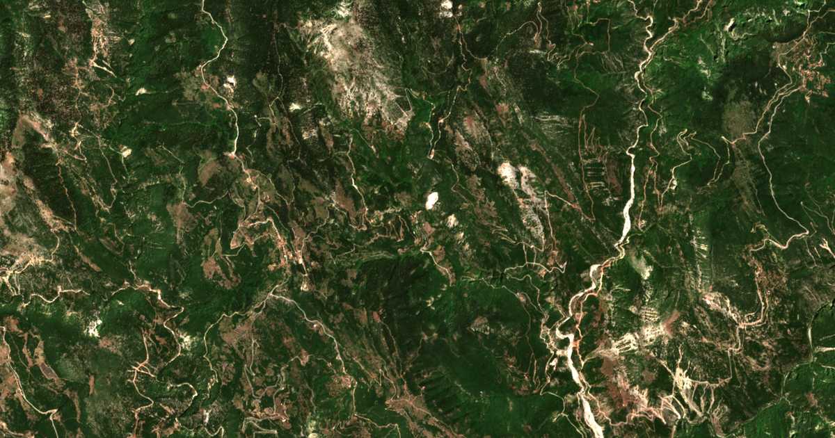 Carte satellite de Koskinás