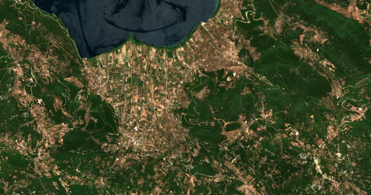 Carte satellite de Marathiás