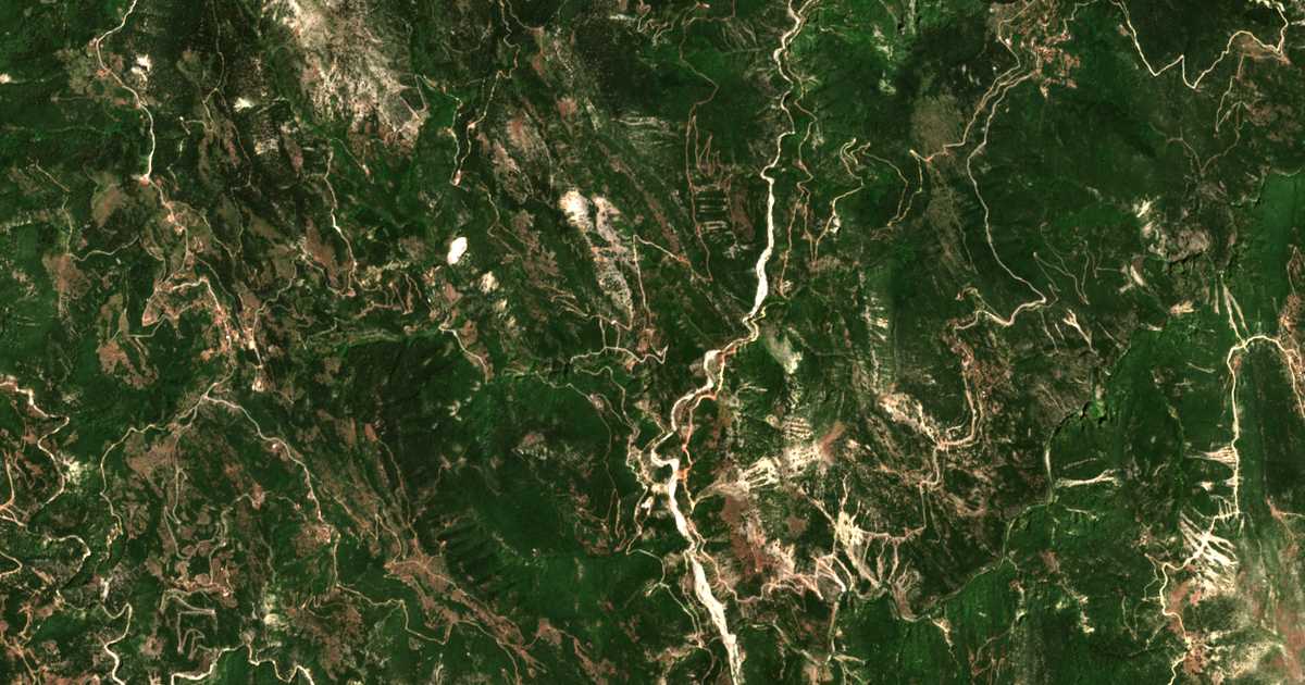 Carte satellite de Melígkova