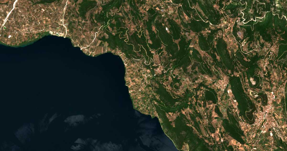 Carte satellite de Palaiómylos
