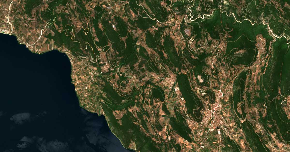 Carte satellite de Pournára