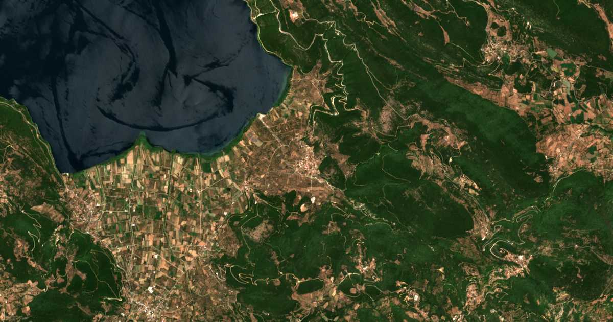Carte satellite de Sitarálona
