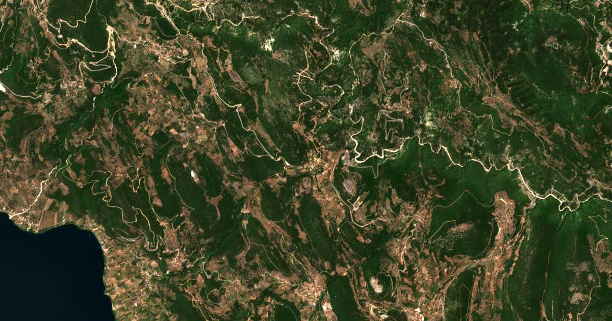 Carte satellite de Taxiárchis