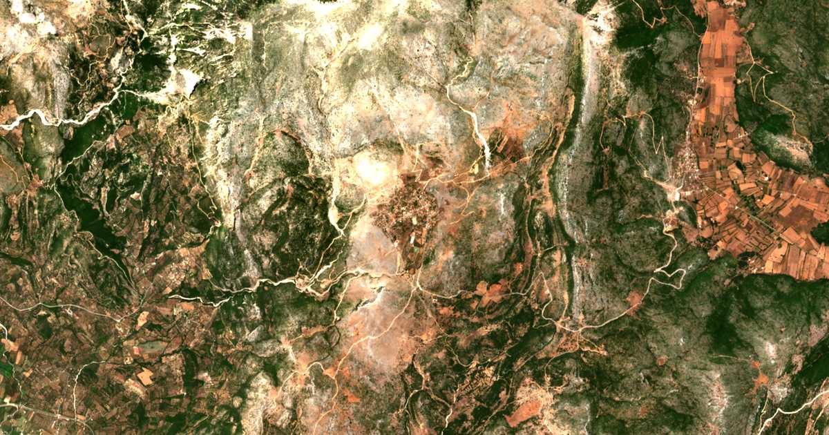 Carte satellite de Archondochóri