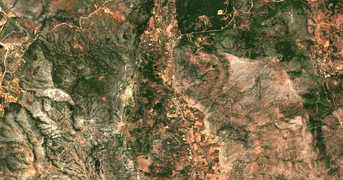 Carte satellite de Karaïskákis