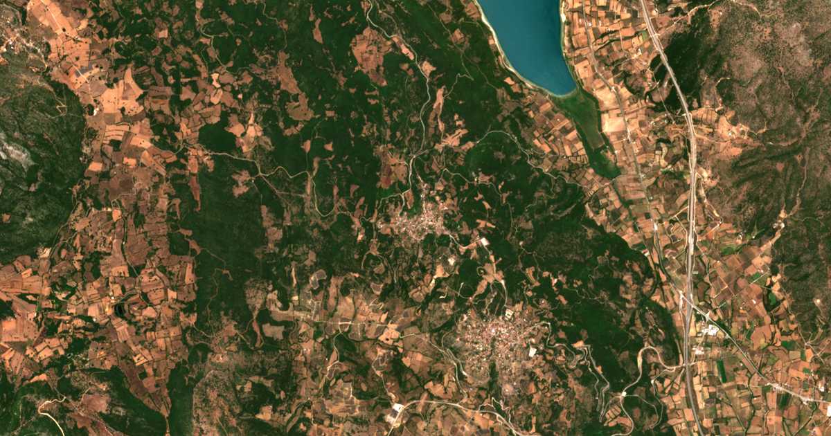 Carte satellite de Pappadátos