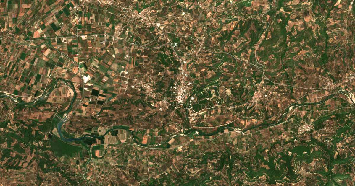 Carte satellite de Olympie