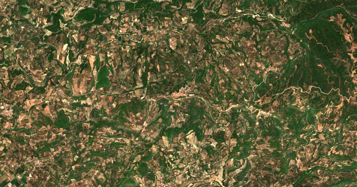 Carte satellite de Chelidónion