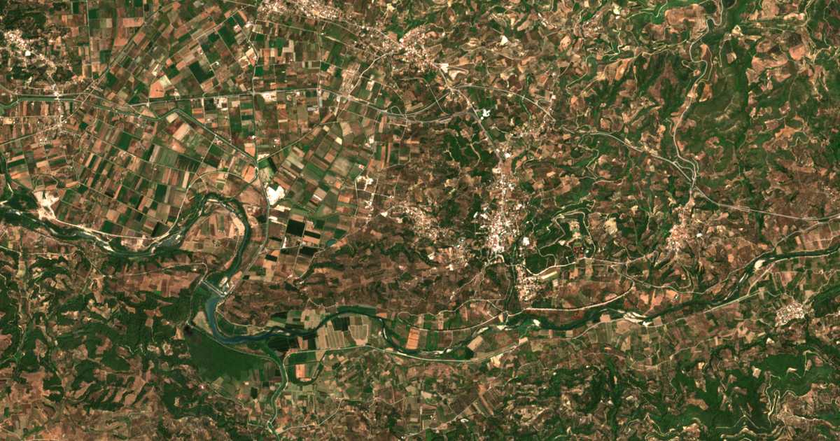 Carte satellite de Flókas