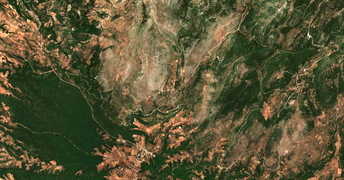 Carte satellite de Kakotárion