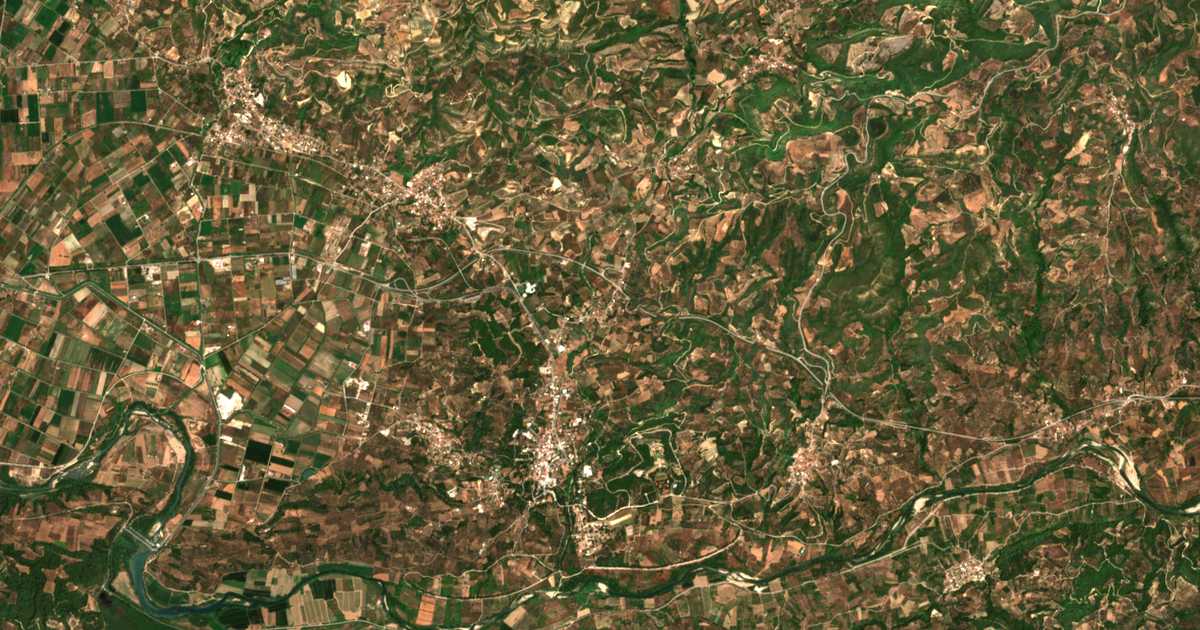 Carte satellite de Koskinás