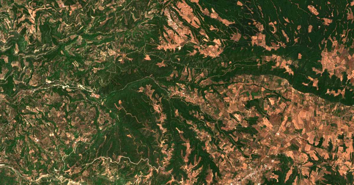 Carte satellite de Miléai