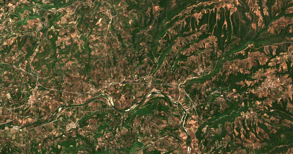 Carte satellite de Mouriá