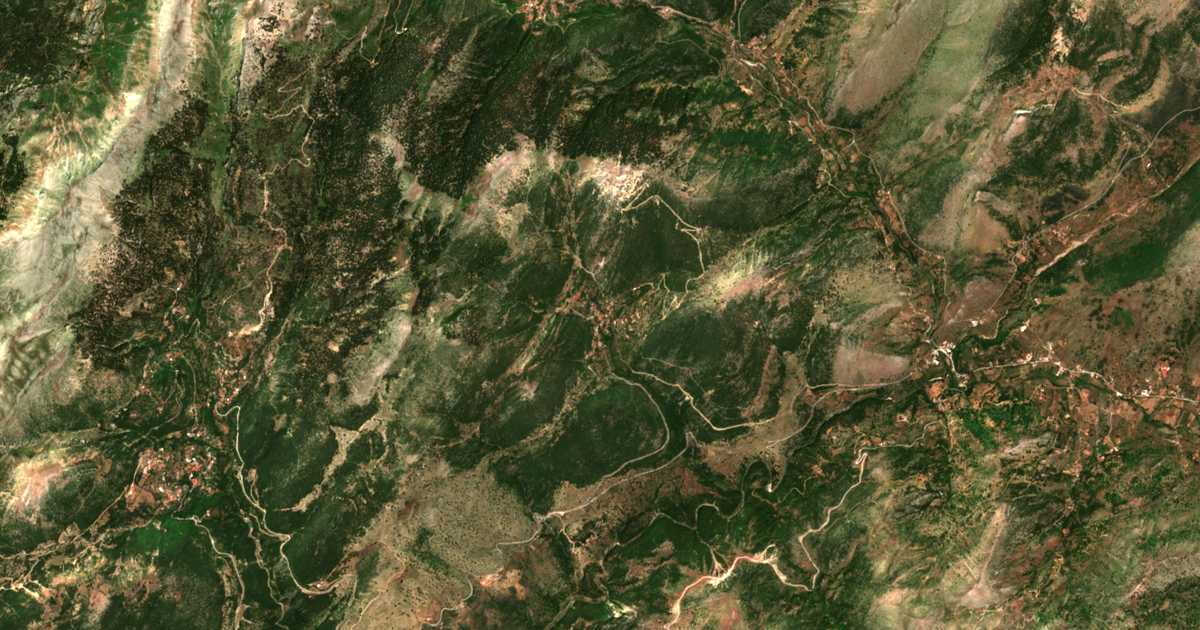 Carte satellite de Oriní