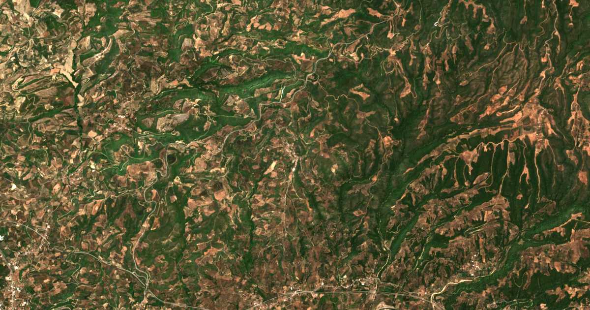 Carte satellite de Péfkai