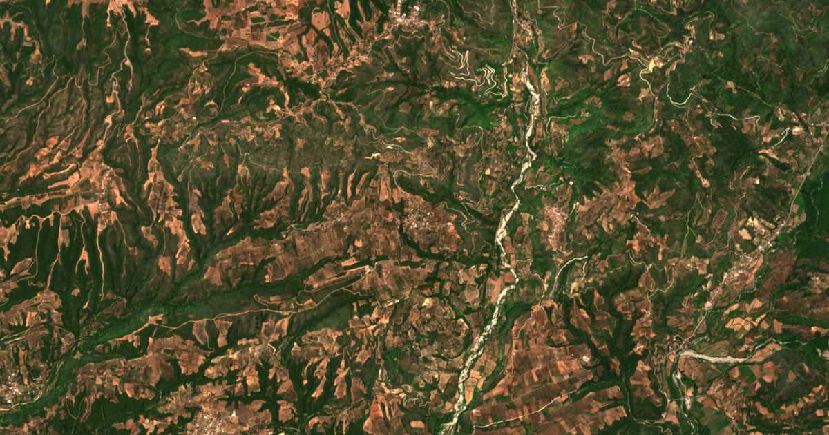 Carte satellite de Xirókampos