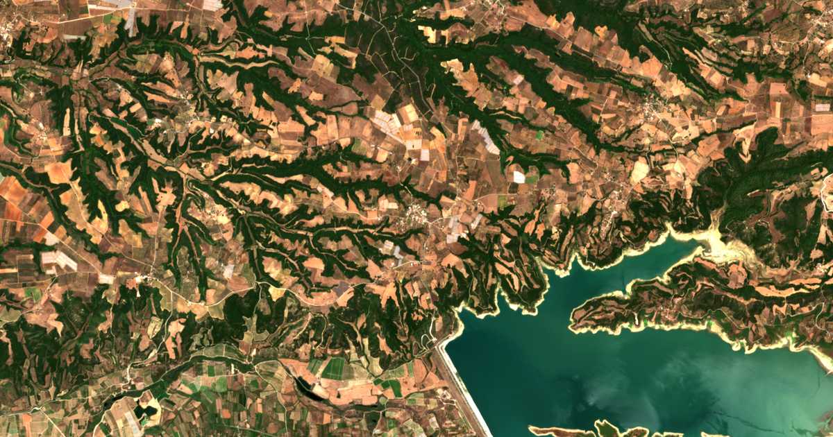 Carte satellite de Bórsion