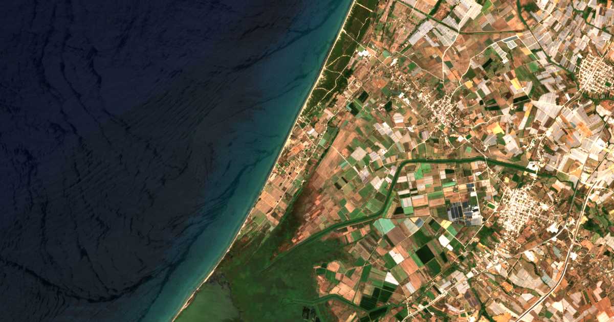 Carte satellite de Brínia