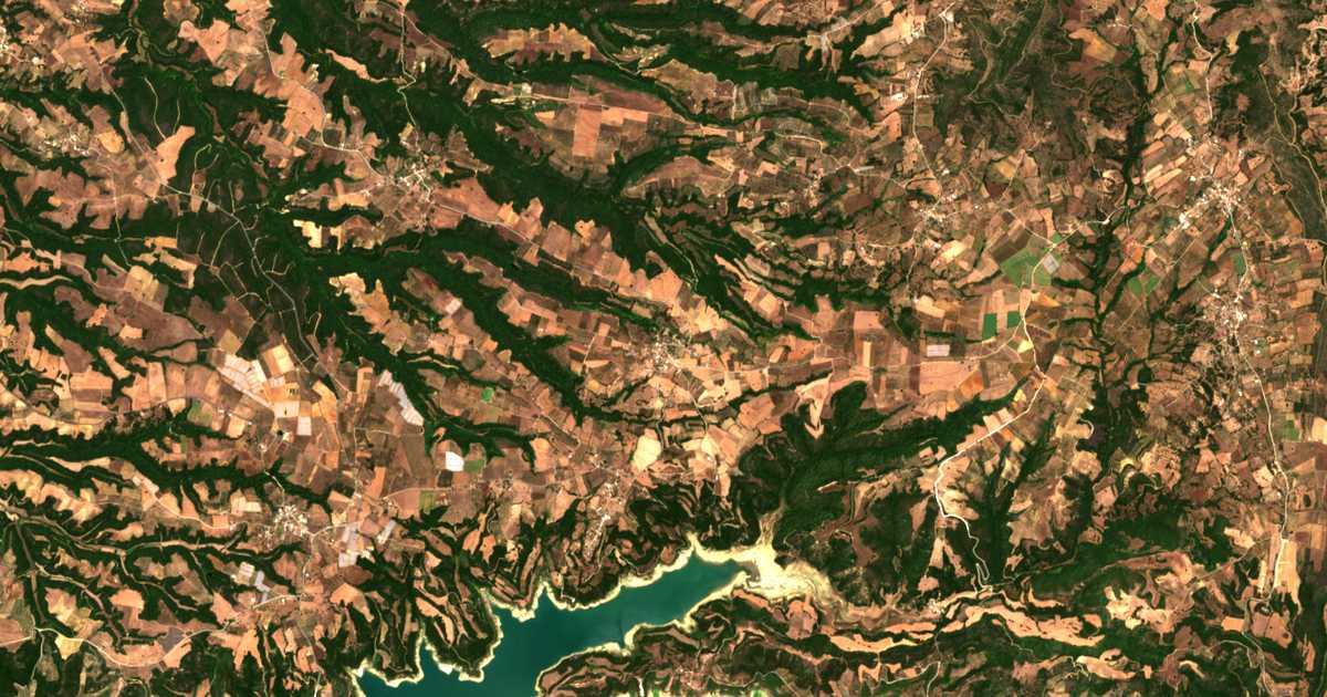 Carte satellite de Dáfni