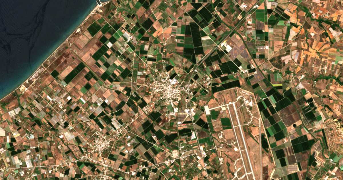 Carte satellite de Lechená