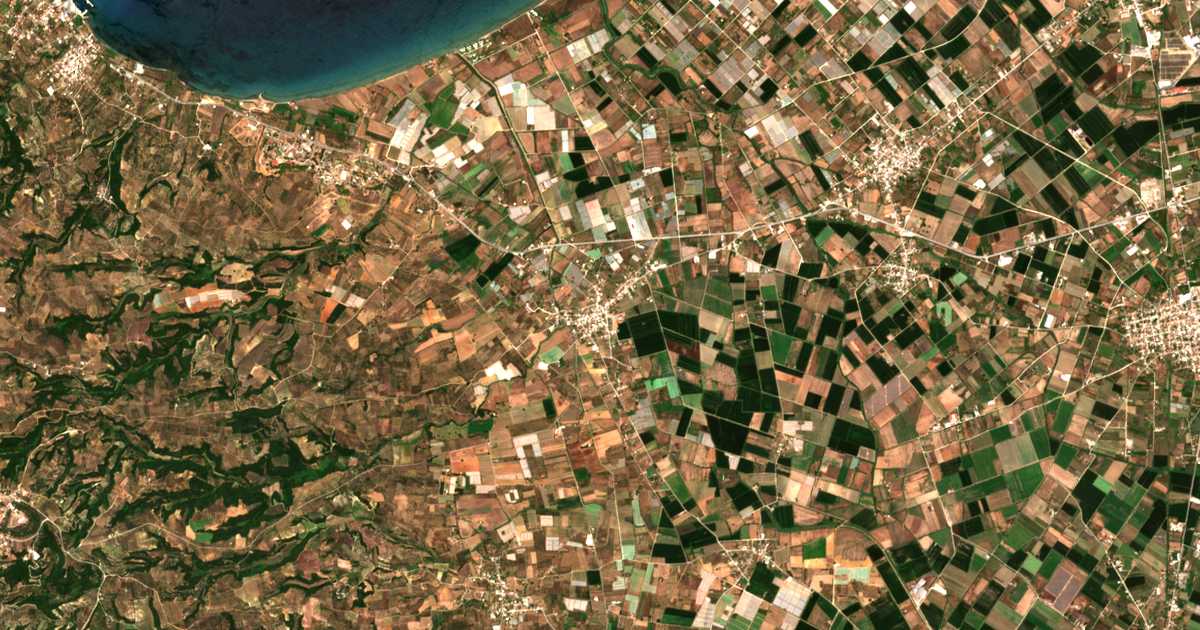 Carte satellite de Neochórion