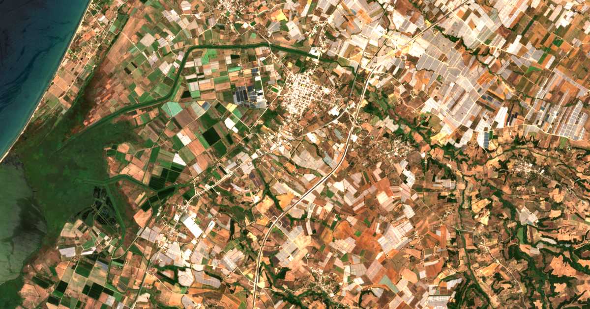 Carte satellite de Sympánion
