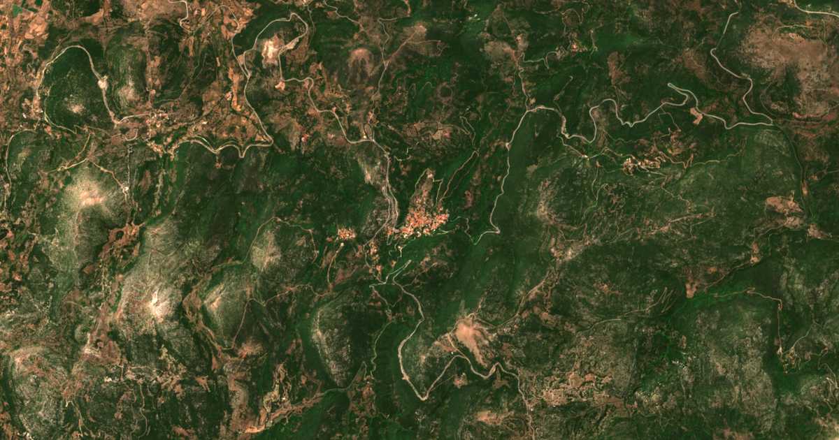 Carte satellite de Andrítsaina
