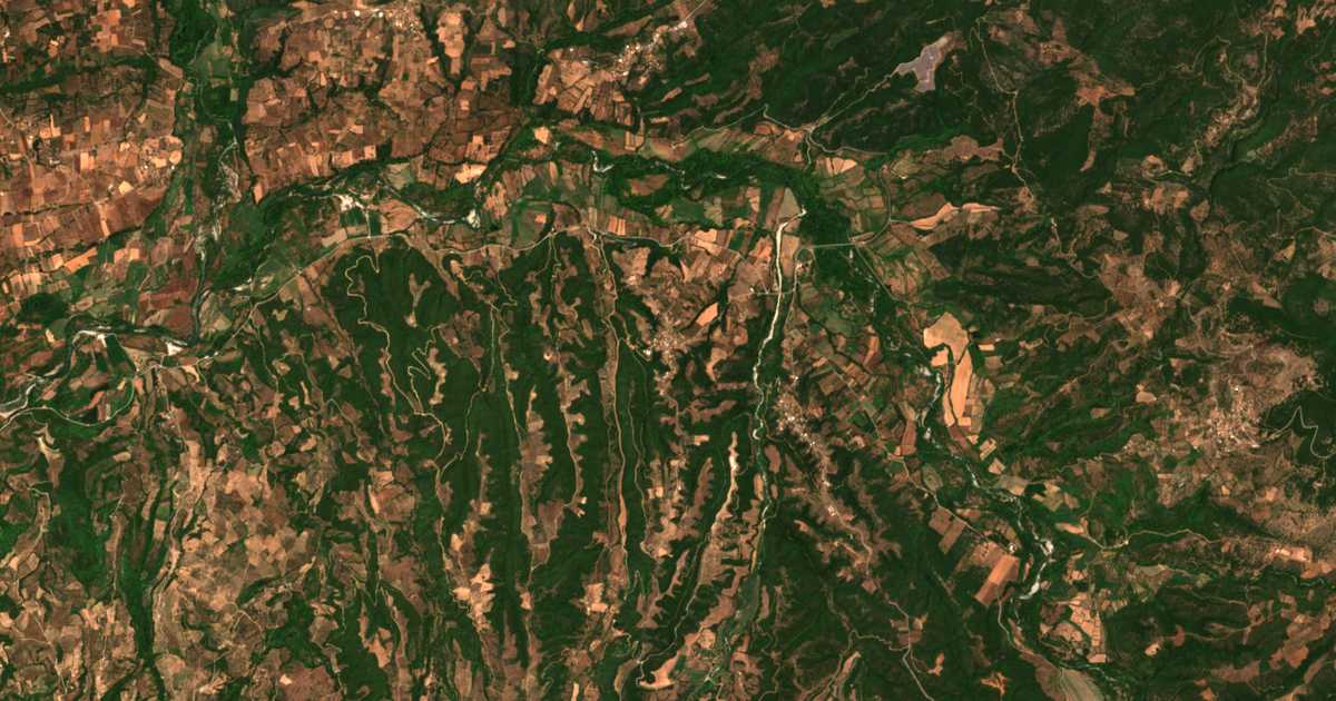 Carte satellite de Dafnoúla