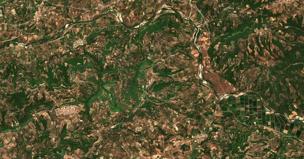 Carte satellite de Fríxa