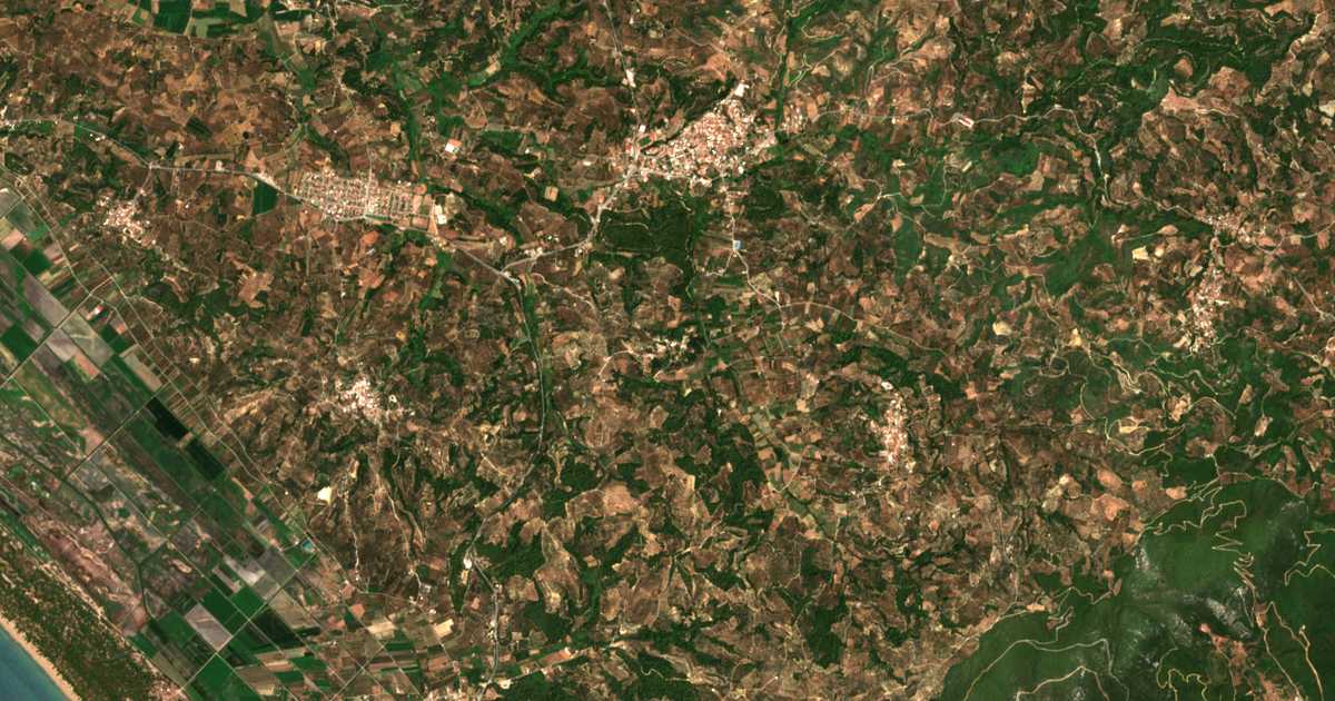 Carte satellite de Krounoí
