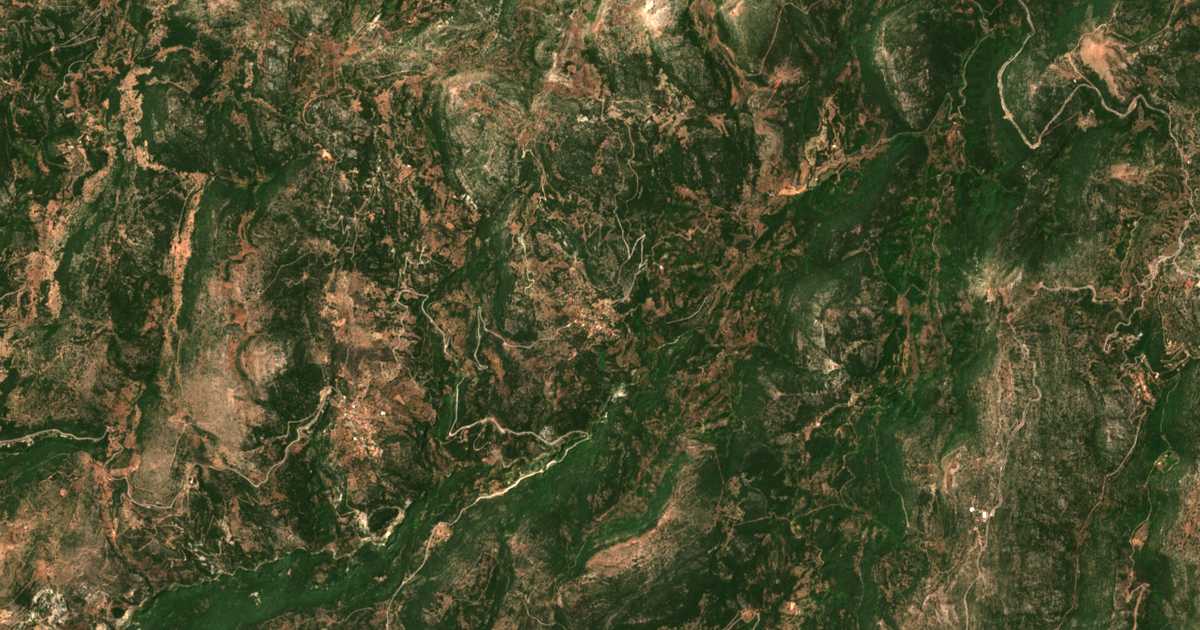 Carte satellite de Linístaina