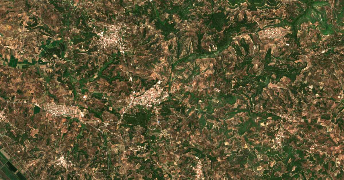 Carte satellite de Póros