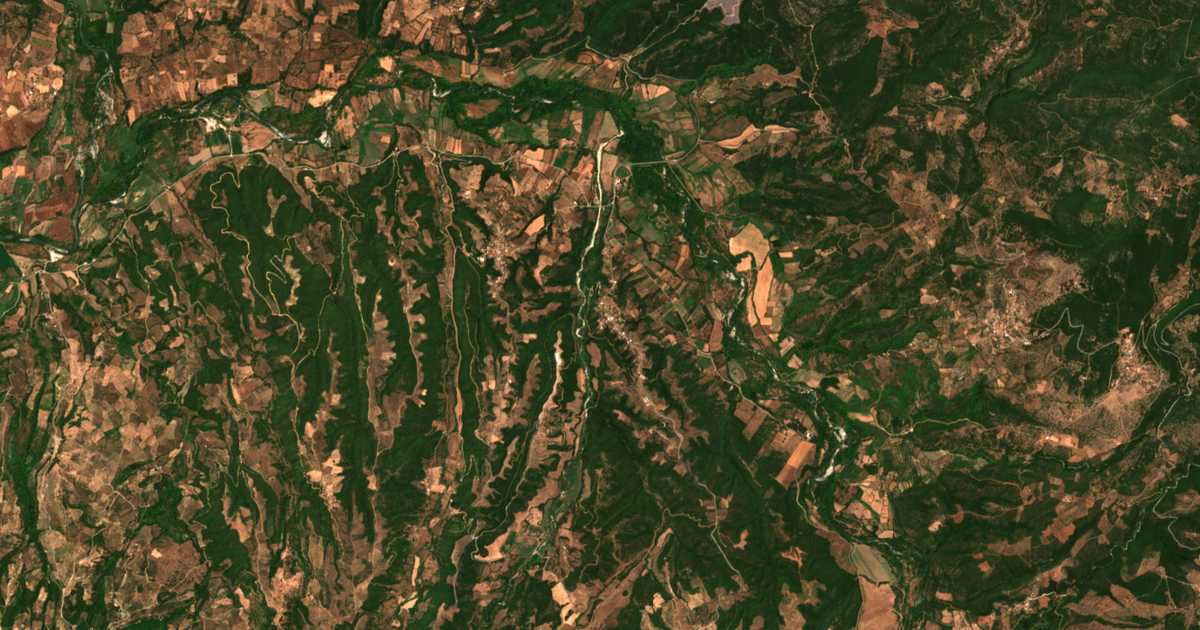 Carte satellite de Sékoulas