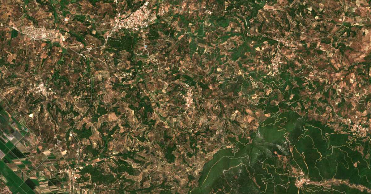 Carte satellite de Vrína