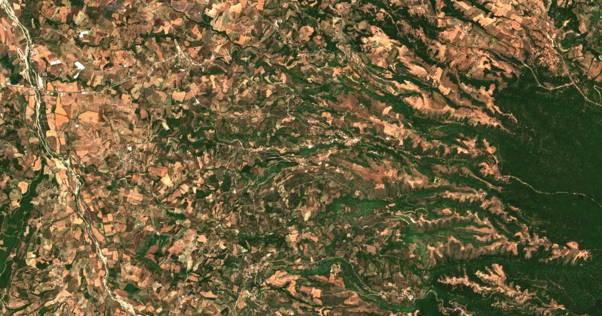 Carte satellite de Anthón