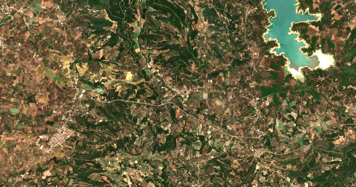 Carte satellite de Dáfni